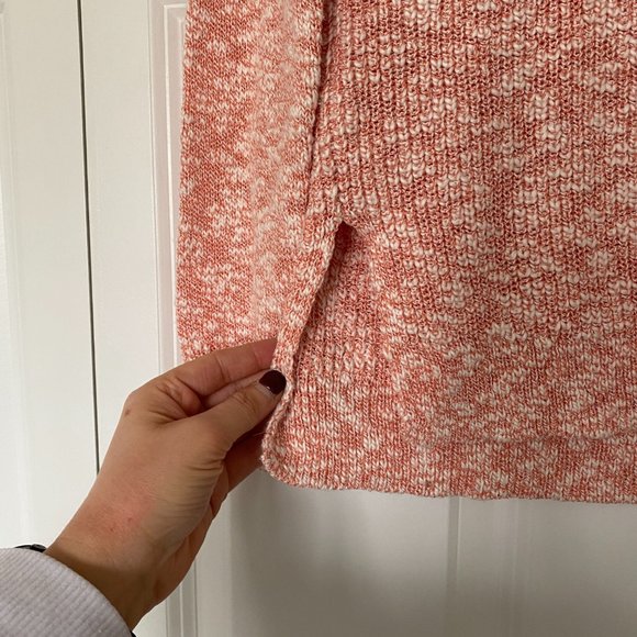 [J. Crew] Side Slit Cotton Sweater - Picture 2 of 6